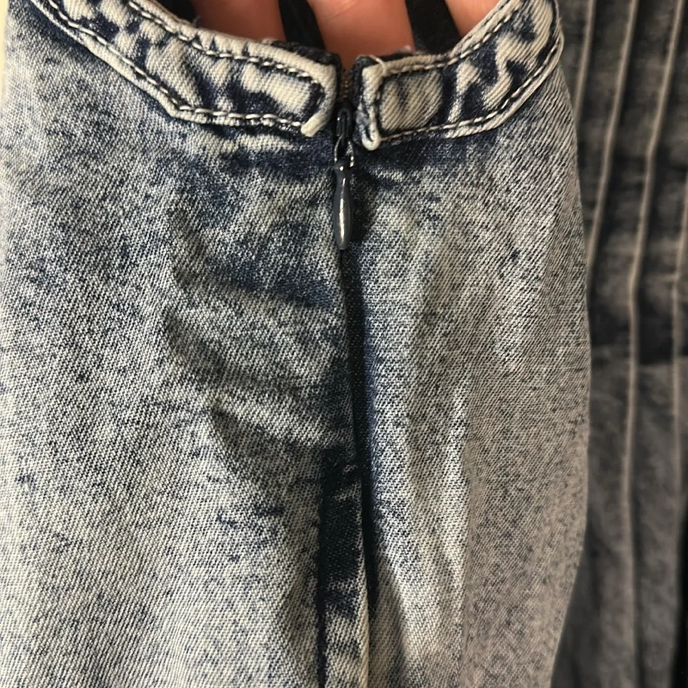 Blue Denim Sleeveless Romper